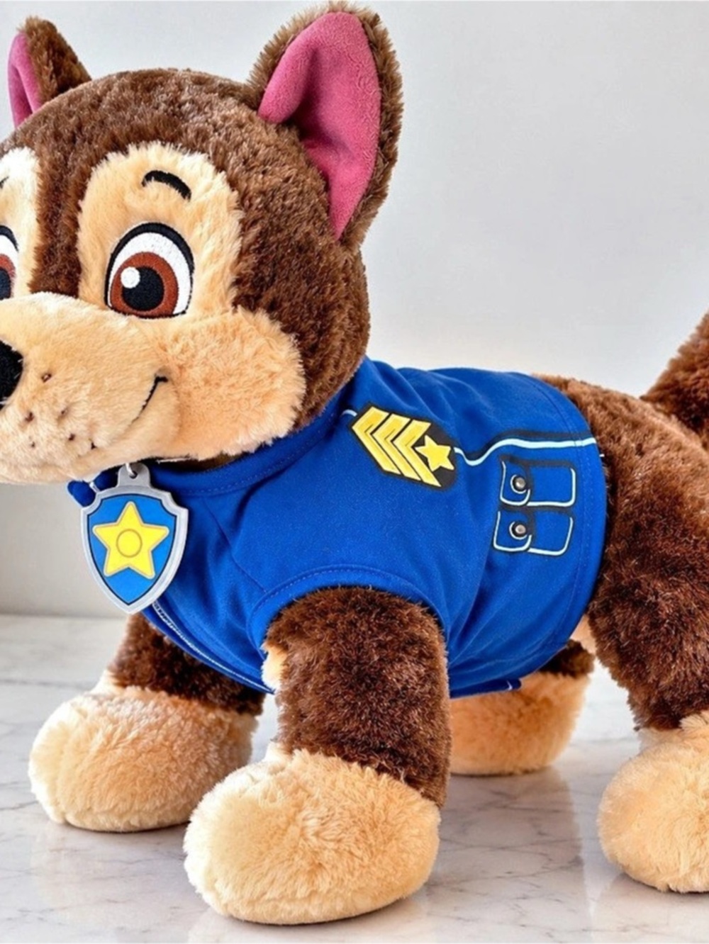 Build-A-Bear Workshop PAW Patrol Chase Plush Brown & Blue
